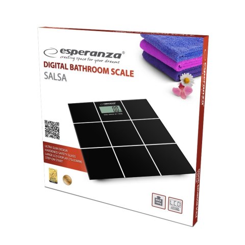 Waga łazienkowa Esperanza Salsa EBS004 (kolor czarny)