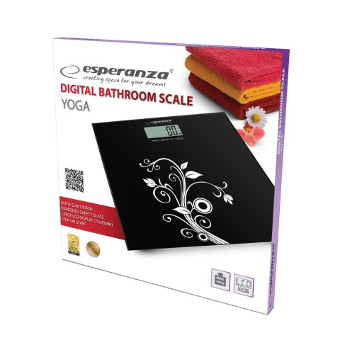 Waga łazienkowa Esperanza Yoga EBS003 (kolor czarny)