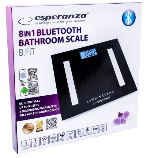 Waga z funkcją bluetooth Esperanza EBS016K (kolor czarny)
