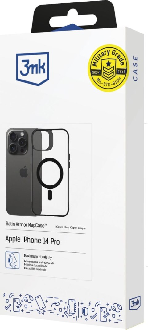 Etui Pancerne Apple iPhone 17 Pro Max - 3mk Satin Armor MagCase