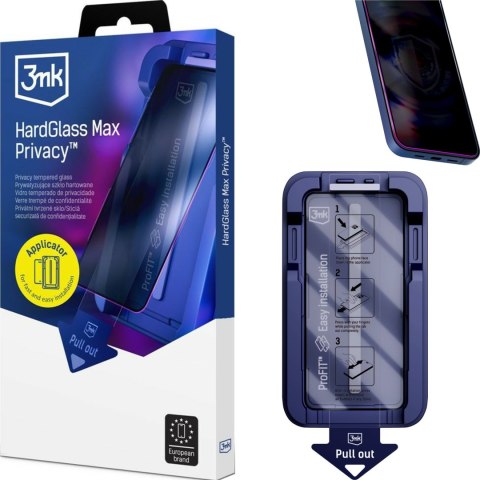 Szkło Hartowane Prywatyzujące Apple iPhone 17 Pro Max - 3mk Hardglass Max Privacy
