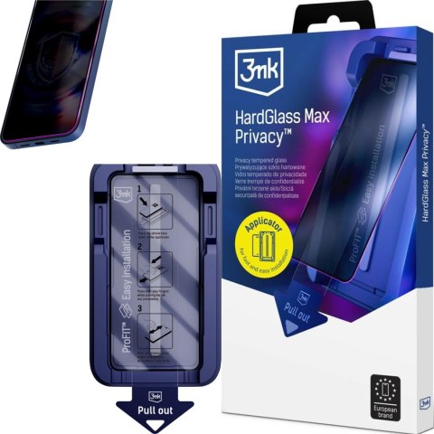 Szkło Hartowane Prywatyzujące Apple iPhone 17 Pro Max - 3mk Hardglass Max Privacy