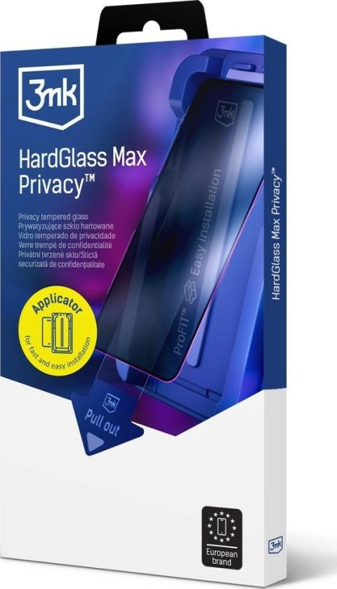 Szkło Hartowane Prywatyzujące Apple iPhone 17 Pro Max - 3mk Hardglass Max Privacy