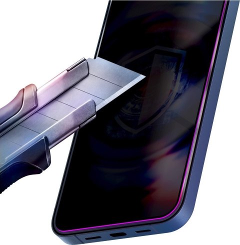 Szkło Hartowane Prywatyzujące Apple iPhone 17 Pro Max - 3mk Hardglass Max Privacy