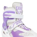 Łyżworolki 2w1 SPARTAN Purple-White Inliner (30-33)