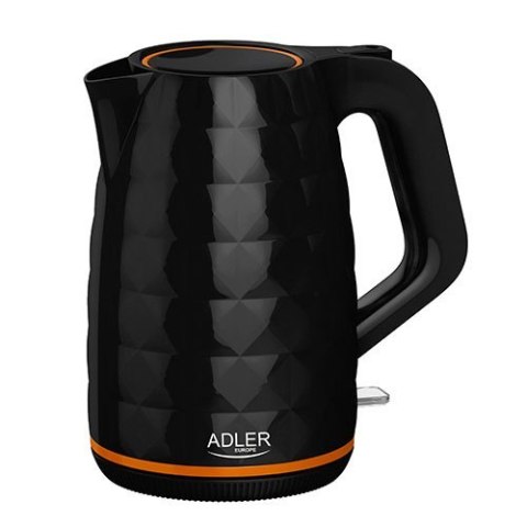 Adler Adler | Czajnik | AD 1277 | Standard | 2200 W | 1,7 L | Plastik | Podstawa obrotowa 360° | Czarny