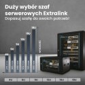 Extralink Szafa rack 4U 600x600 Czarna montowana na ścianie