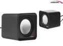 AC870 B 43398 Głośniki komputerowe 6W USB Silver&Black