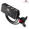 Rozdzielacz gniazda zapalniczki samochodowej Maclean, woltomierz, 3 gniazda zapalniczki, 1xQC 3.0, 3xUSB, 6.8A, 1xPD 18W, max 12