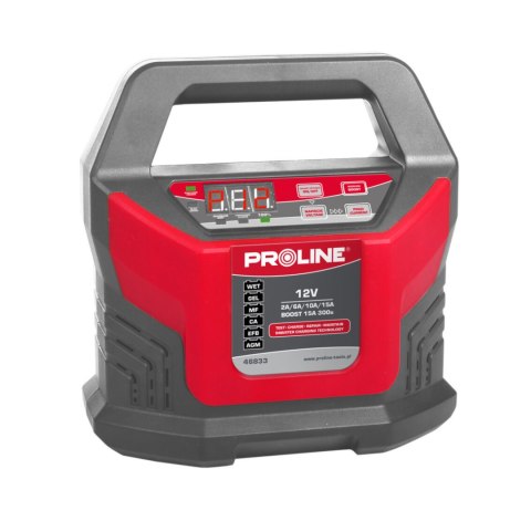 Prostownik inwertorowy 12v,2/6/10/15a,funk. boost ce proline