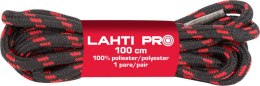 Sznurowadła okrągłe czar-czer l904010p, 10 par, 100cm, lahti
