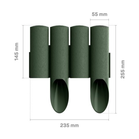 Palisada ogrodowa Cellfast Standard 4 zielona