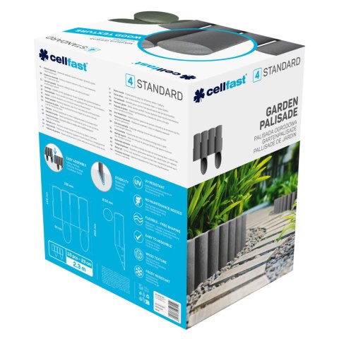 Palisada ogrodowa Cellfast Standard 4 zielona