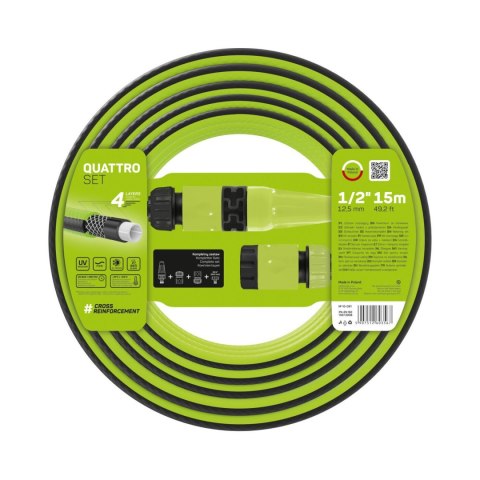 Zestaw ogrodowy 15m 1/2" Cellfast Quattro