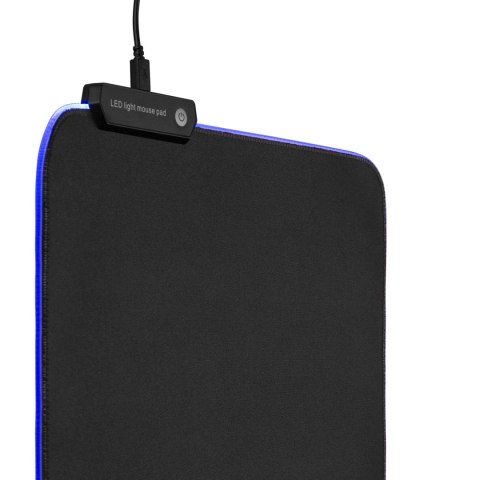 Gamingowa podkładka pod mysz z podświetleniem LED RGB NanoRS, 300x250x4mm, RS704