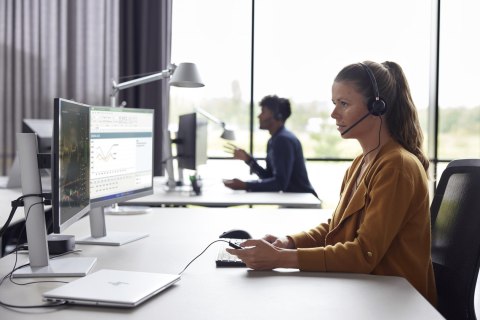 POLY Zestaw słuchawkowy stereo EncorePro 525 z certyfikatem Microsoft Teams i portem USB-A