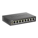 D-Link D-Link | 8-portowy przełącznik Gigabit PoE (4xPoE) | DGS-1008P | Niezarządzany | Desktop | Typ zasilania Zewnętrzny