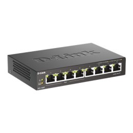D-Link D-Link | 8-portowy przełącznik Gigabit PoE (4xPoE) | DGS-1008P | Niezarządzany | Desktop | Typ zasilania Zewnętrzny