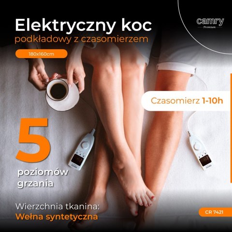 Koc elektryczny-podkładowy z czasomierzem Adler Adler CR 7421 (1600mm / 1800mm)