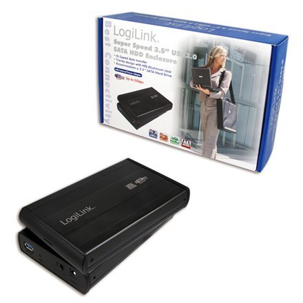 Logilink Logilink | Obudowa pamięci masowej | Obudowa 3,5 cala S-SATA HDD USB 3.0 Alu | Dysk twardy | 3,5" | SATA 3Gb/s | USB 3.0