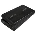 Logilink Logilink | Obudowa pamięci masowej | Obudowa 3,5 cala S-SATA HDD USB 3.0 Alu | Dysk twardy | 3,5" | SATA 3Gb/s | USB 3.0
