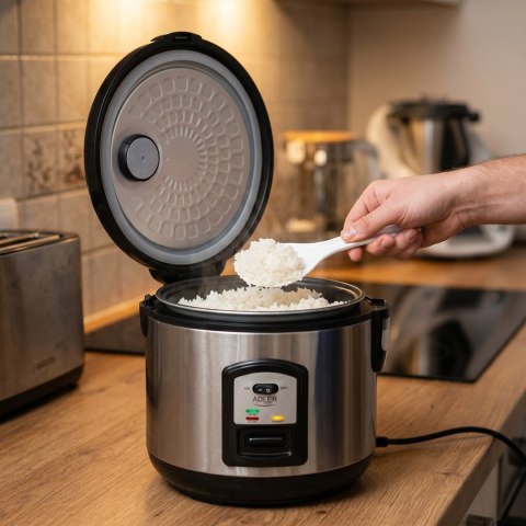 Garnek do ryżu Adler AD 6406 (1.5l; kolor inox)