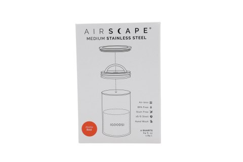 Airscape? Edelstahl-Aromabeh?lter mittel, signalrot matt