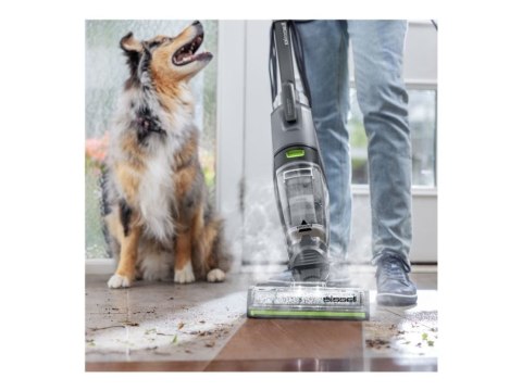 Bissell CrossWave Hydrosteam Pet Pro Odkurzacz pionowy Prąd przemienny Suchy i Mokry Bez worka 0 l 1100 W Czarny, Srebrny