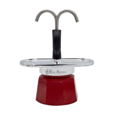 Zestaw ekspresu do kawy Bialetti Mini Express Magritte + 2 kubki do espresso