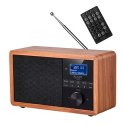 Adler Adler | AD 1184 | Radio DAB+ Bluetooth | Czarny/brązowy | Funkcja alarmu