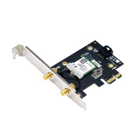 Asus Asus | Adapter Wi-Fi, Tri-Band, Adapter Wi-Fi 6E | PCE-AXE5400 | 802.11ax | 574/2402/2042 Mbit/s | Mbit/s | Porty Ethernet LAN (