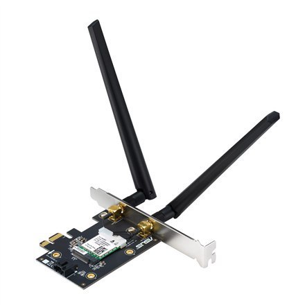 Asus Asus | Adapter Wi-Fi, Tri-Band, Adapter Wi-Fi 6E | PCE-AXE5400 | 802.11ax | 574/2402/2042 Mbit/s | Mbit/s | Porty Ethernet LAN (