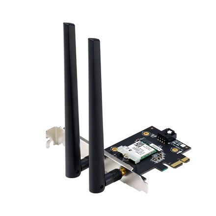 Asus Asus | Adapter Wi-Fi, Tri-Band, Adapter Wi-Fi 6E | PCE-AXE5400 | 802.11ax | 574/2402/2042 Mbit/s | Mbit/s | Porty Ethernet LAN (