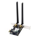 Asus Asus | Adapter Wi-Fi, Tri-Band, Adapter Wi-Fi 6E | PCE-AXE5400 | 802.11ax | 574/2402/2042 Mbit/s | Mbit/s | Porty Ethernet LAN (