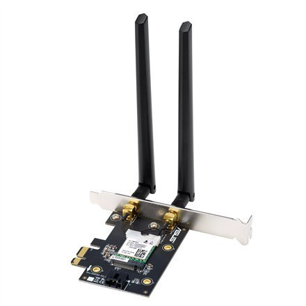 Asus Asus | Adapter Wi-Fi, Tri-Band, Adapter Wi-Fi 6E | PCE-AXE5400 | 802.11ax | 574/2402/2042 Mbit/s | Mbit/s | Porty Ethernet LAN (