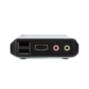 Aten Aten | 2-portowy przełącznik KVM USB 4K HDMI ze zdalnym przełącznikiem portów | CS22H-AT | Miesiące gwarancji