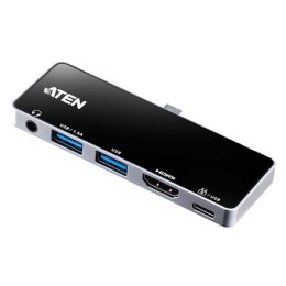 Aten Aten UH3238 USB-C Travel Dock with Power Pass-Through Aten | USB-C Travel Dock with Power Pass-Through | UH3238-AT | Dock | Port