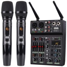 DNA MIXMIC 2 - Mikser audio, USB Bluetooth + 2x mikrofony bezprzewodowe