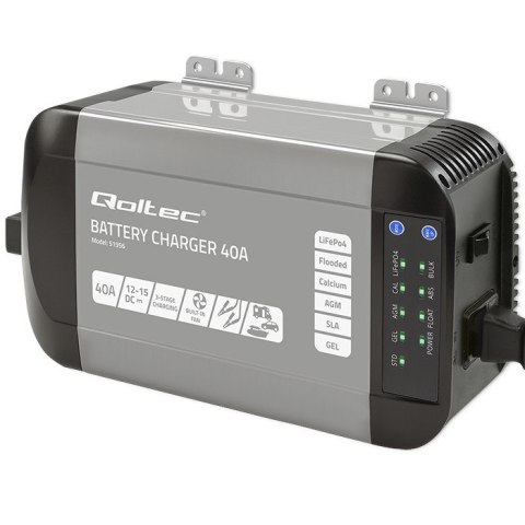 Inteligentna profesjonalna ładowarka Monolith do akumulatorów LiFePO4 AGM GEL SLA 40A 12V