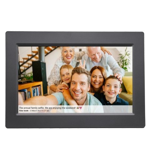 Denver PFF-1015B cyfrowa ramka na zdjęcia Czarny 25,6 cm (10.1") Ekran dotykowy Wi-Fi