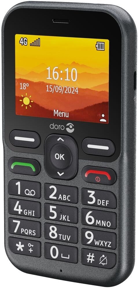 Doro Leva L10 6,1 cm (2.4") 120,7 g Czarny Telefon funkcjonalny