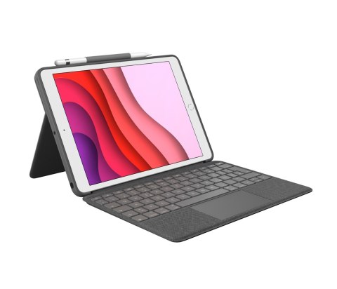 Logitech Combo Touch QWERTZ Niemiecki Smart Connector Grafitowy