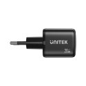 UNITEK ŁADOWARKA SIECIOWA 2X GAN USB-C & USB-A 20W CZARNA
