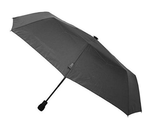 EuroSCHIRM light trek automatic Czarny Włókno szklane Poliester Kompaktowy Parasol przeciwdeszczowy