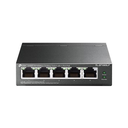 TP-LINK TP-LINK | Switch | TL-SF1005LP | Niezarządzalny | Desktop | Ilość portów 10/100 Mb/s (RJ-45) 5 | Ilość portów 1 Gb/s (RJ-45) | I