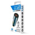 EVERACTIVE ŁADOWARKA SAMOCHODOWA 1 X USB QC3.0, 2X USB-C PD 60W CZARNA CC-40Q