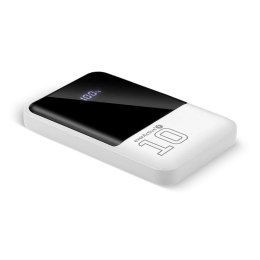 EVERACTIVE POWERBANK 10 000MAH, 2X USB, 1X USB-C 22,5W, QC4+, WYŚWIETLACZ LCD, BIAŁY EB-10Q