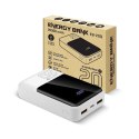 EVERACTIVE POWERBANK 20 000MAH, 2X USB, 1X USB-C 22,5W, QC4+, WYŚWIETLACZ LCD, BIAŁY EB-20Q