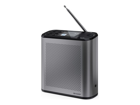 Sharp Sharp OSAKA Przenośne Radio Cyfrowe DR-P530 GY z Bluetooth i USB, Odbiornik FM, Bezprzewodowe Połączenie