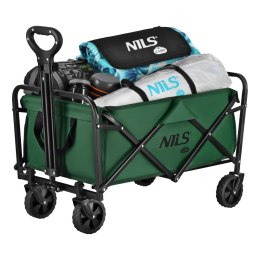 NC4306 WÓZEK TURYSTYCZNY SKŁADANY ZIELONY 70L NILS CAMP